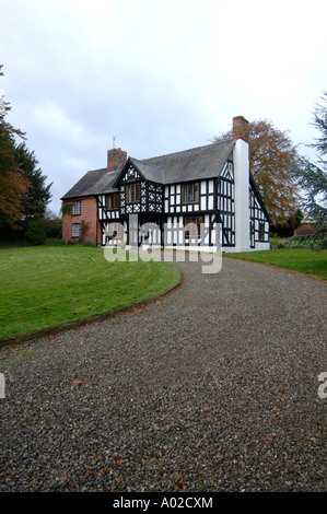 BERRIEW POWYS MID WALES UK April Some of the half timbered houses ...