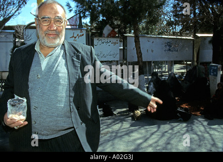 At the Iran Iraq War cemetary in Tehran Stock Photo