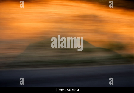 France provence speeding car shadow on the verge Stock Photo