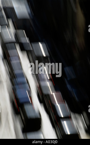 France provence marseille blurred cars in a traffic jam Stock Photo