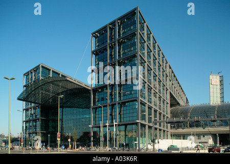 the new main train station in Berlin in Germany Stock Photo