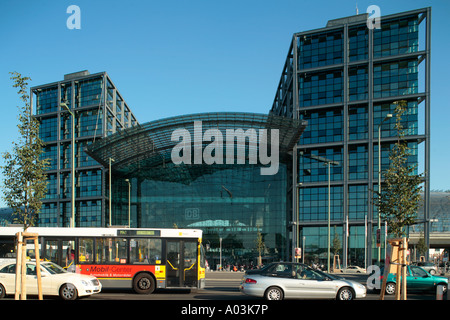 the new main train station in Berlin in Germany Stock Photo