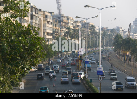 Marine Drive, Chowpatty Beach, Mumbai (Bombay), India Stock Photo