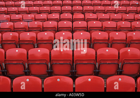 Watford Hertfordshire Empty Football Stadium Seats Stock Photo