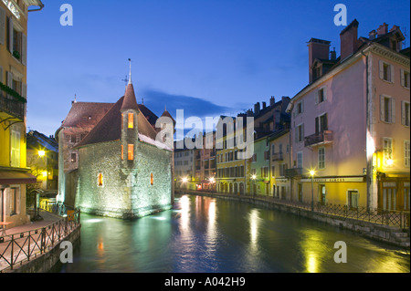 Palais de l'Isle, Canal de Thiou, Annecy, Haute-Savoie, France Stock Photo