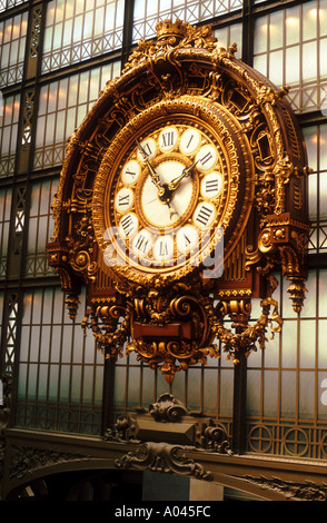France Paris Musee d Orsay The Great Clock Stock Photo