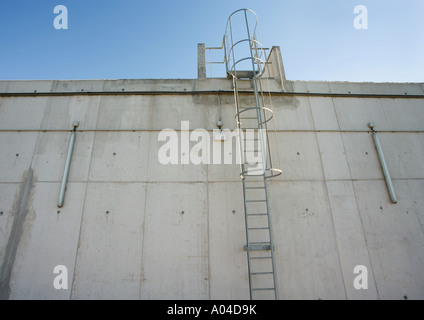 Industrial building in concrete, close-up Stock Photo