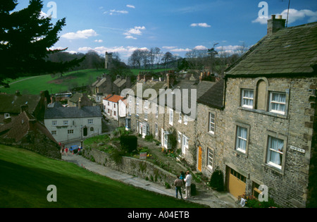 Cornforth Hill with Culloden Tower beyond, Richmond, North Yorkshire, England, UK. Stock Photo