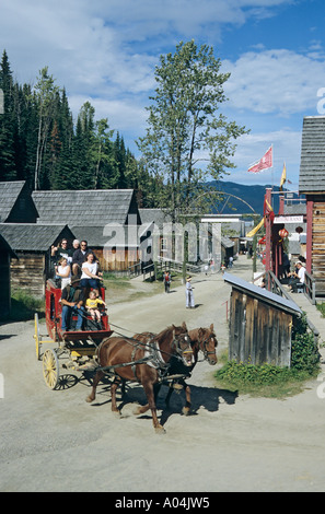 Stagecoach on main street Barkerville British Columbia Stock Photo