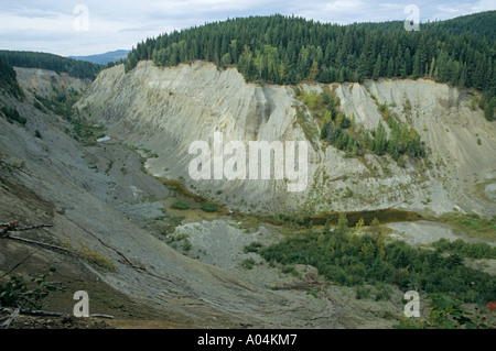 The Bullion Pit near Likely Cariboo Region British Columbia Stock Photo