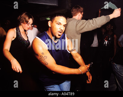 Guy dancing at XPRS YRSLF SE1 Arches Stock Photo