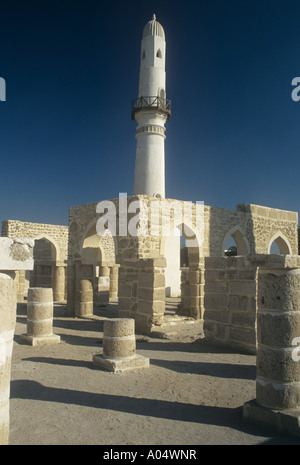 Al Khamis Mosque in Bahrain origins in the 7thcentury, said to be the oldest mosque on the Gulf Coast, greatly restored Stock Photo