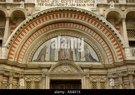 Entrance to the Roman Catholic Westminster Cathedral London England Stock Photo