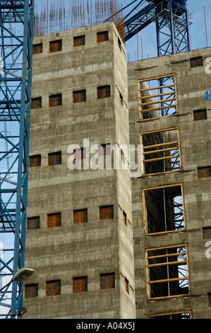 Concrete building under construction Stock Photo