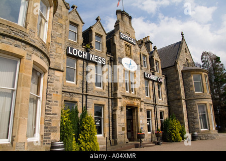 Visitor Center of the Loch Ness area near Drumnadrochit home of the Loch Ness Monster Nessie in the Scotish Highland Stock Photo