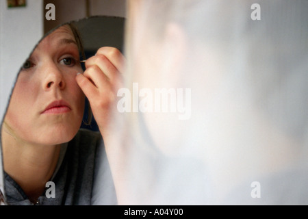 bride preparing Stock Photo