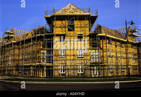 Apartments under construction for a Local authority affordable housing scheme, Ravenswood estate, Ipswich, Suffolk, UK. Stock Photo