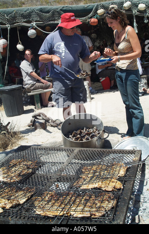 Beach restaurant at Langebaan resort western cape South Africa RSA Stock Photo