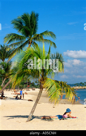 Sentosa Island, Beach Stock Photo