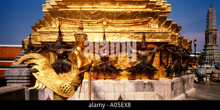 Thailand Bangkok Grand Palace Wat Phra Keo Stock Photo