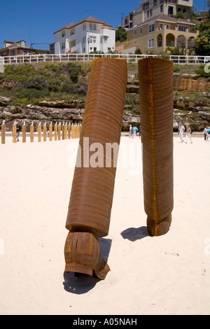 sculptures by the sea bondi to tamarama beach Stock Photo
