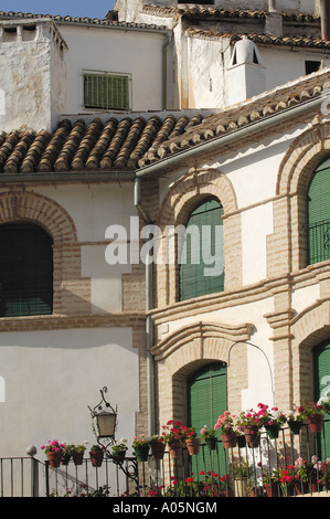 Facade in plaza Ochavada dating 18th century Archidona Málaga province Andalusia Spain Stock Photo