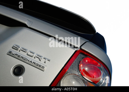 Close up of a 2006 Range Rover Sport Supercharged rear end. Stock Photo