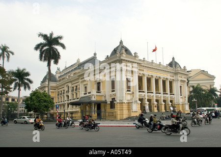 Asia Vietnam Hanoi Centre Old Quarter colonial architecture Opera House Stock Photo
