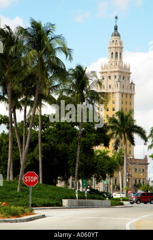 Freedom Tower on Biscayne Boulevard Miami Florida USA Stock Photo