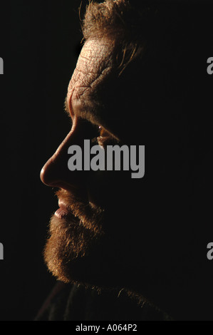 Profile Of A Man In His Forties Stock Photo