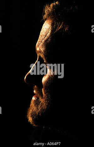 Profile Of A Man In His Forties Stock Photo