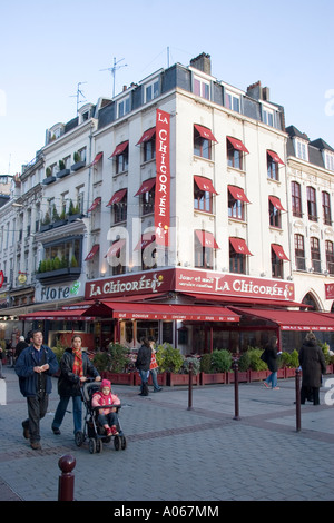 La Chicoree Cafe Place Rihour Lille France Stock Photo
