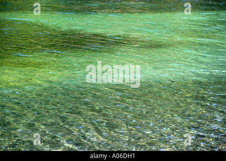 Water Abstract at SGaang Gwaii, The Queen Charlotte Islands (Haida Gwaii), Canada Stock Photo