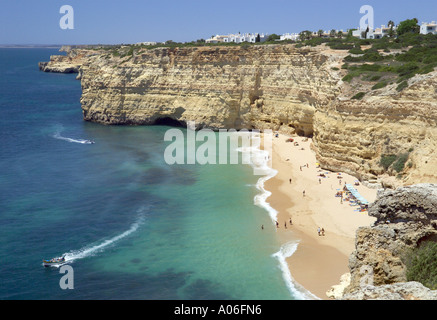 The Algarve, Carvoeiro, Praia de Centianes ( Vale de Centianes) Stock Photo