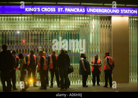 Kings Cross St Pancras Station london UK closed due to a