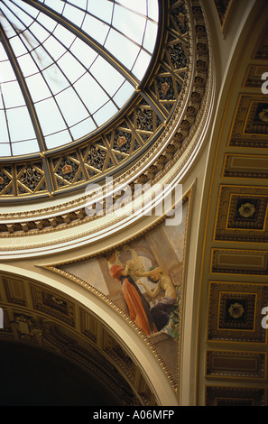 Interior detail of dome National Museum Prague Narodni Muzeum Stock Photo