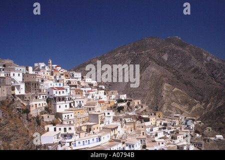 Olympos Mountain Village Karpathos Greece Stock Photo