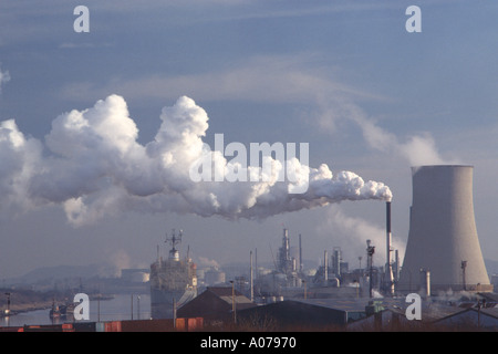 Manchester Ship Canal Ellesmere Port Cheshire England United Kingdom Stock Photo