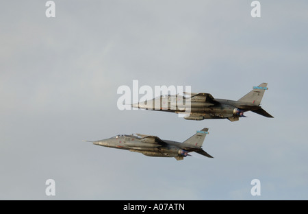 Sepecat Jaguar GR3A Anglo-French jet ground attack aircraft.   XAV 4155-394 Stock Photo