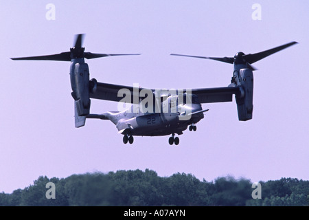 Bell Boeing VM-22B Osprey operated by the US Marines on display at Fairford RIAT Stock Photo