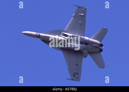 Boeing F/A-18F Super Hornet operated by the US Navy displaying at Fairford RIAT Stock Photo