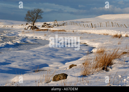 lochindorb in winter highlands scotland Stock Photo