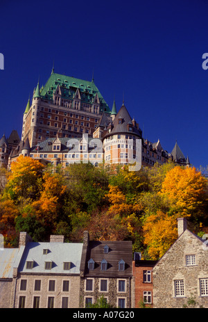 Chateau Frontenac, hotel, rooms and lodging, Quebec City Quebec Province Canada North America Stock Photo