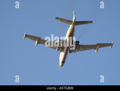 Nimrod HS MR2 on circuits at RAF Kinloss Morayshire, Scotland.  XAV 4065-386 Stock Photo