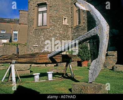 ENNISCORTHY CO WEXFORD REPUBLIC OF IRELAND EUROPE October Anchor in the ground of the County Museum a former Castle built 12thc Stock Photo