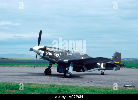 North American Aviation P-51 Mustang Aircraft Registration No 47297.   GAV 4025-383 Stock Photo
