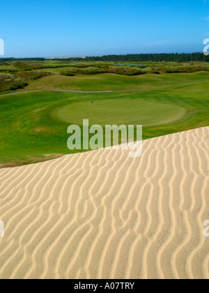 Beach, Florence Sand Dunes & Golf Course Stock Photo