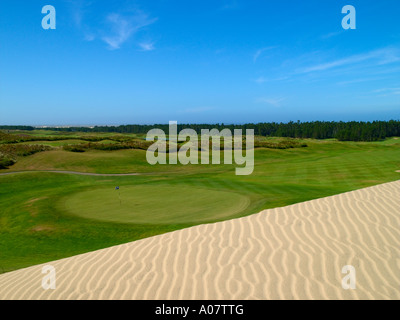 Beach, Florence Sand Dunes & Golf Course Stock Photo