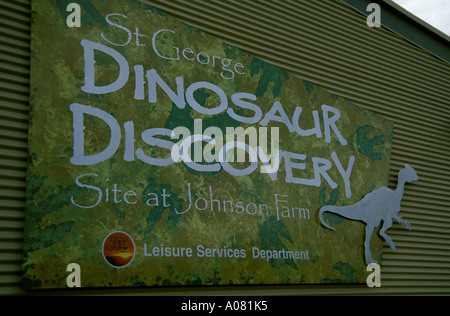 Dinosaur Discovery Johnson Farm St George Utah UT Stock Photo