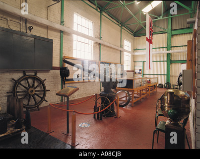 dh Scapa Flow Visitors Centre HOY ORKNEY Entrance exhibition display Stock Photo